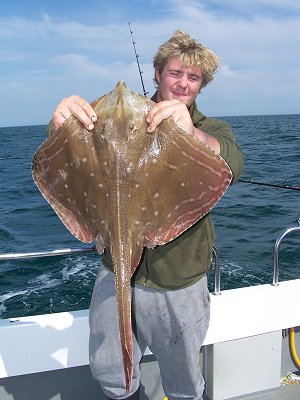 Ray caught on Piscary